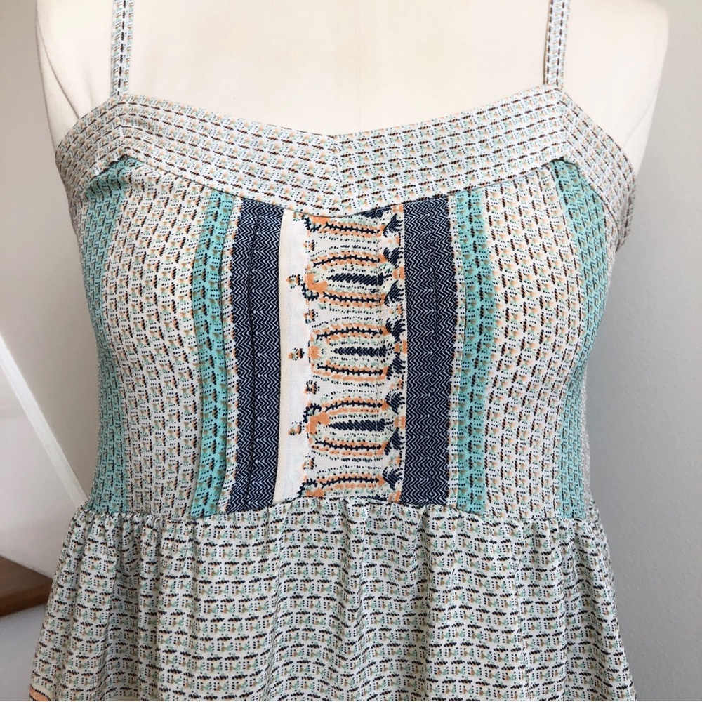 Vanessa Virginia Anthropologie Montara 100% Silk Peplum Blouse sz 0 - Picture 3 of 12